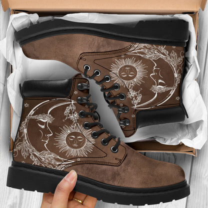 Brown Sun & Moon All-Season Boots