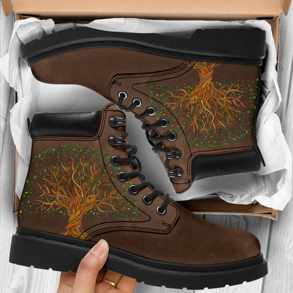 Brown Tree Of Life All-Season Boots