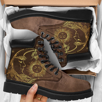 Brown Sun & Moon All-Season Boots