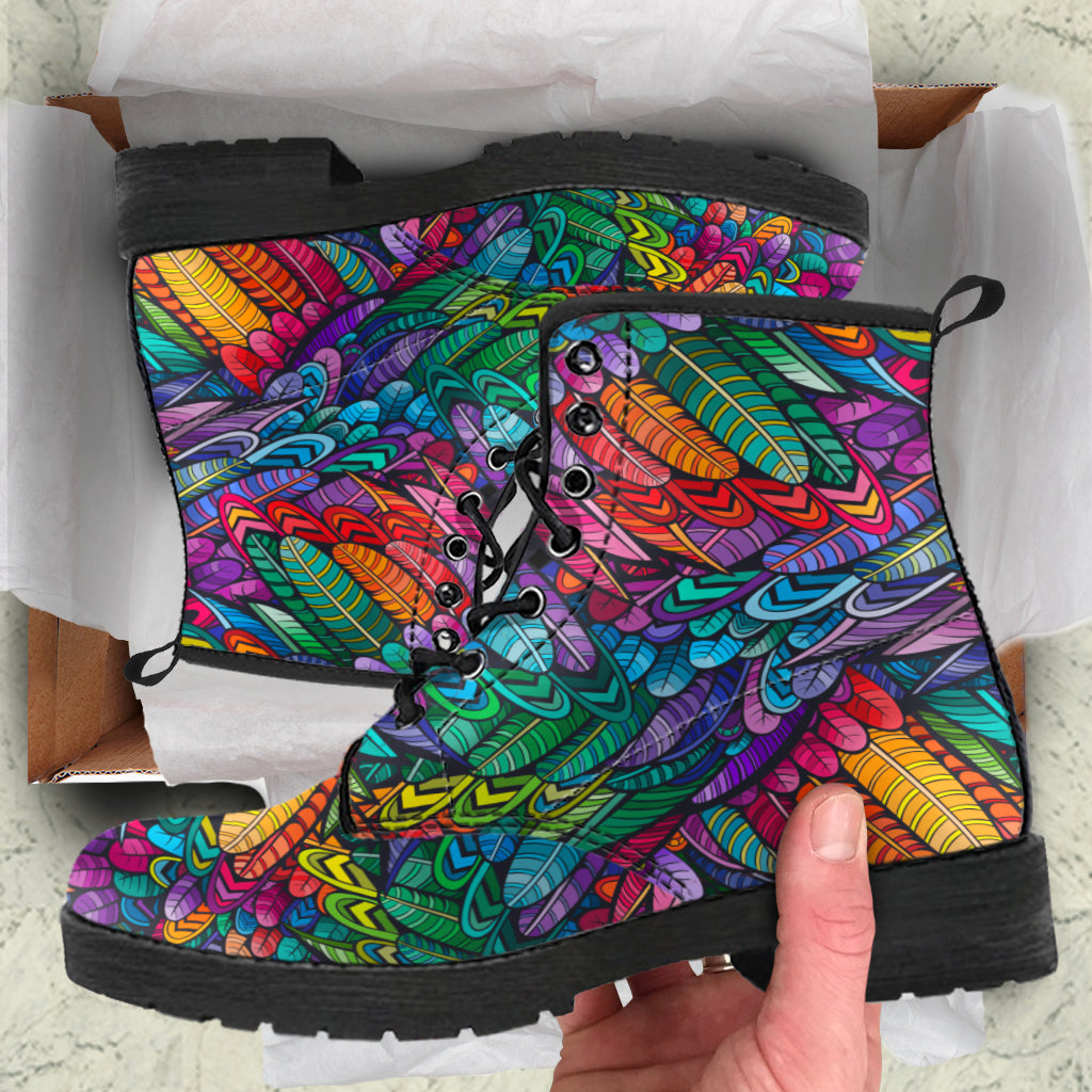 Bohemian Feather Boots | woodation.myshopify.com