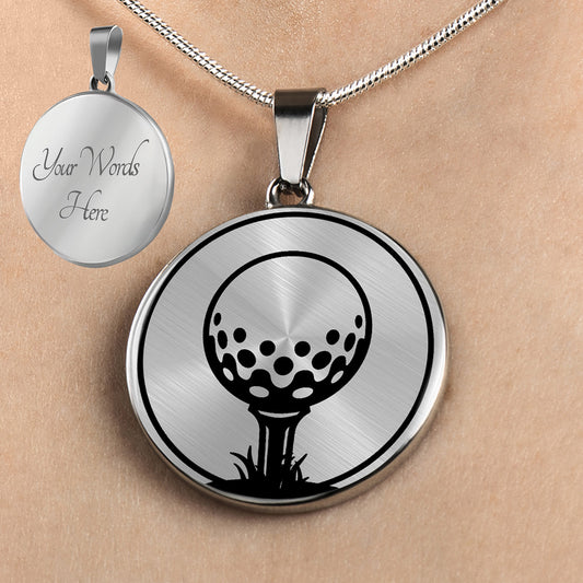 Personalized Golfing Necklace, Gift For Golfer, Golf Jewelry