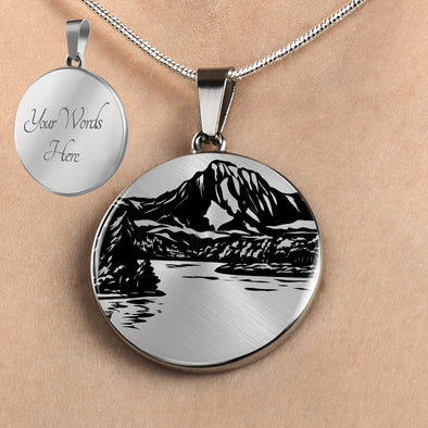 Personalized Glacier National Park Necklace, Montana Necklace, Montana Souvenir