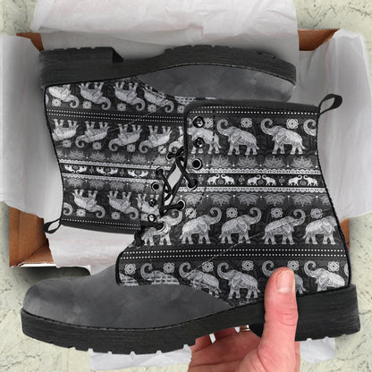 Classic Mandala Elephant Boots | woodation.myshopify.com