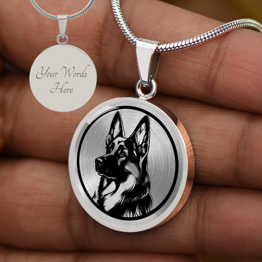 Personalized German Shepherd Necklace