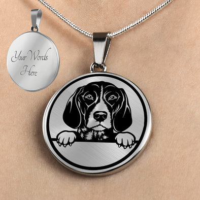Personalized German Shorthaired Pointer Necklace, Shorthaired Pointer Jewelry