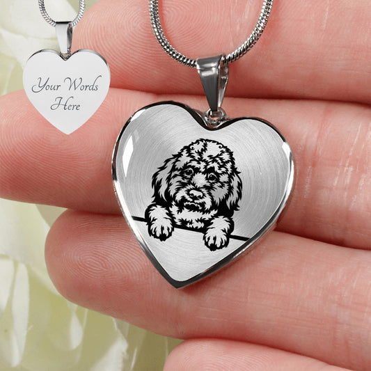 Personalized Labradoodle Necklace, Labradoodle Gift