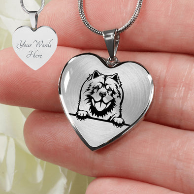 Personalized Chow Chow Necklace, Chow Chow Jewelry