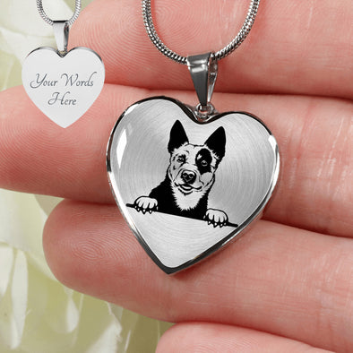 Australian Cattle Dog Personalized Necklace, Cattle Dog Gift