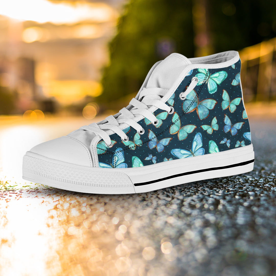 Butterfly Love High Top Shoes | woodation.myshopify.com