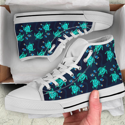Turtle Love High Top Shoes | woodation.myshopify.com