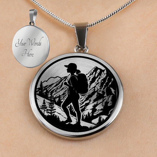 Personalized Women's Hiking Necklace