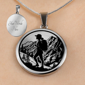 Personalized Women's Hiking Necklace