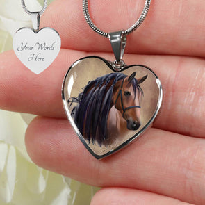 Personalized Horse Necklace, Horse Jewelry, Horse Gift
