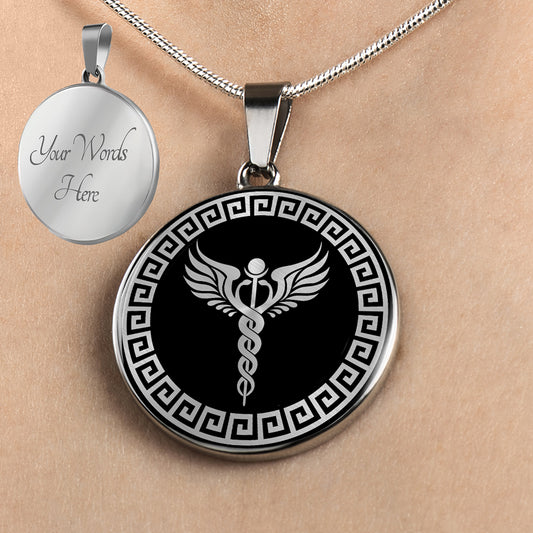 Personalized Hermes Necklace, Hermes Jewelry, Hermes Gift, Greek God Necklace