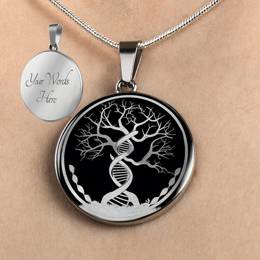 Personalized DNA Tree Necklace