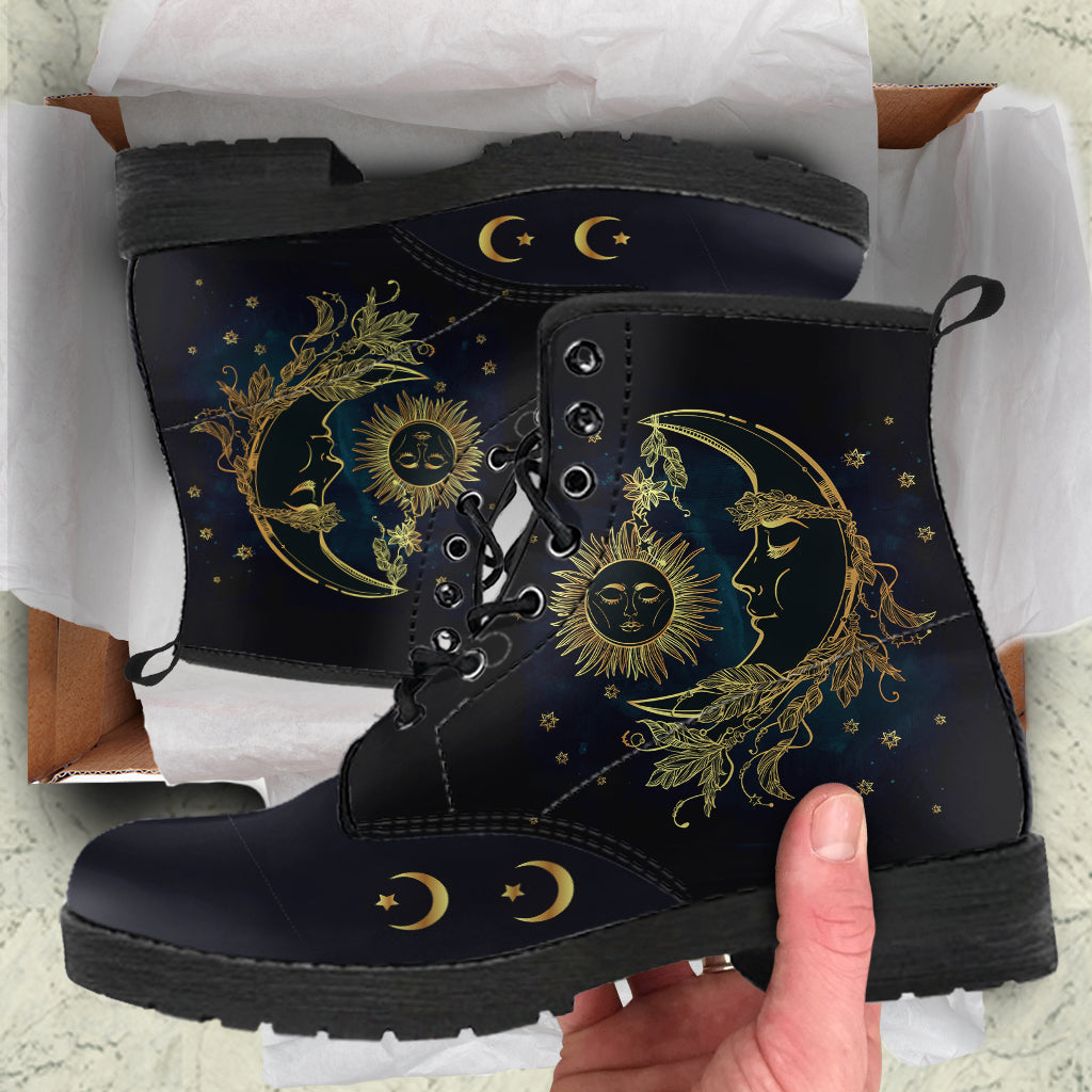 Sun And Moon Boots | woodation.myshopify.com