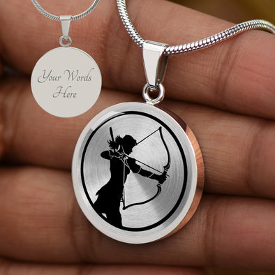 Personalized Archery Necklace