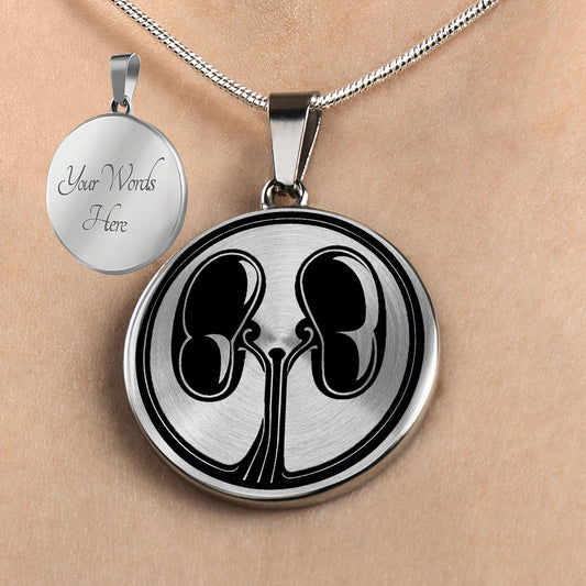 Personalized Kidney Necklace