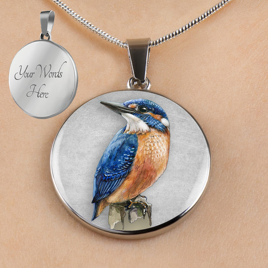 Personalized Kingfisher Necklace