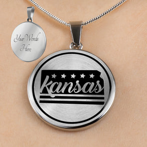 Personalized Kansas State Necklaces