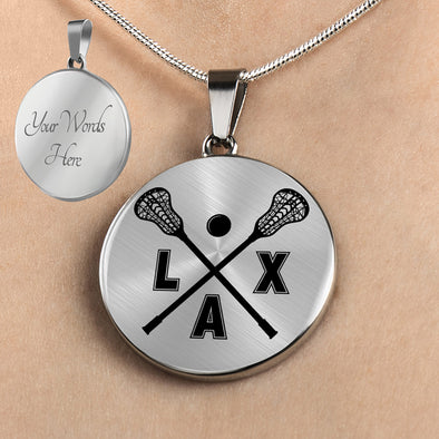 Personalized Lacrosse Necklace, Lacrosse Gift, Lacrosse Jewelry