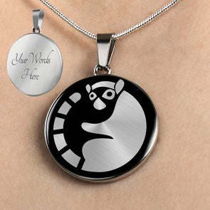 Personalized Lemur Necklace, Lemur Jewelry, Lemur Gift