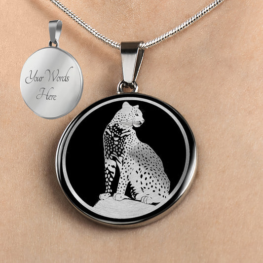 Personalized Leopard Necklace