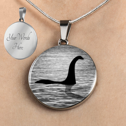 Personalized Loch Ness Monster Necklace, Nessie Necklace, Nessie Gift