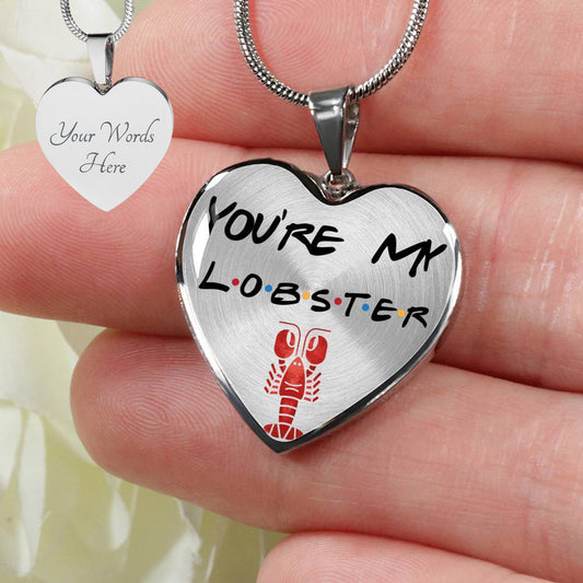 You're My Lobster - Heart Necklace