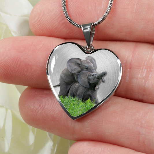 Personalized Baby Elephant Necklace