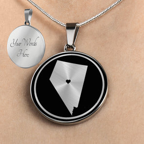 Personalized Nevada State Necklaces