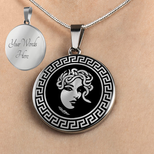 Personalized Medusa Necklace, Greek Mythology Gift, Medusa Gift