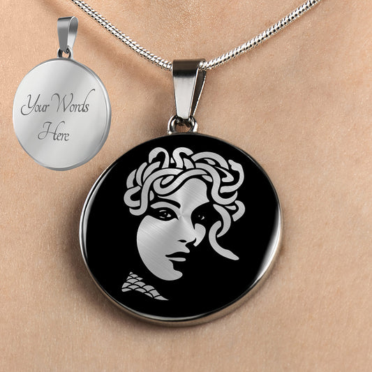 Personalized Medusa Necklace, Greek Mythology Gift, Medusa Gift