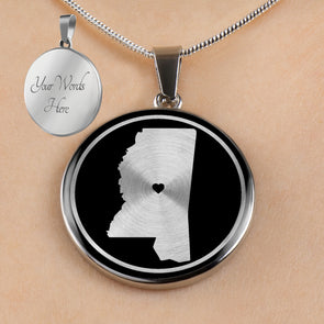 Personalized Mississippi State Necklaces
