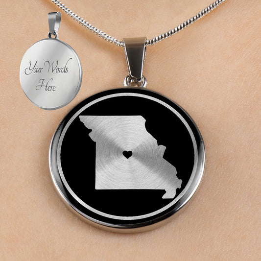 Personalized Missouri State Necklaces