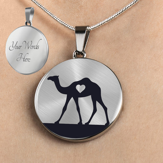Personalized Camel Necklace, Camel Gift, Camel Jewelry, Camel Pendant