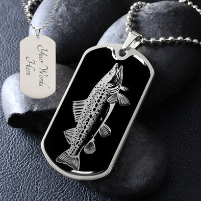 Personalized Muskellunge Men's Necklace