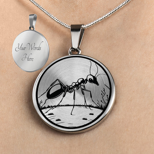 Personalized Ant Necklace