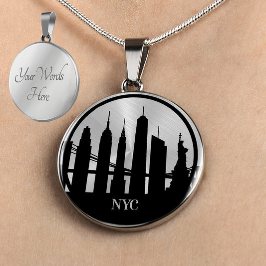 Personalized New York City Necklace, NYC Jewelry, NYC Gift