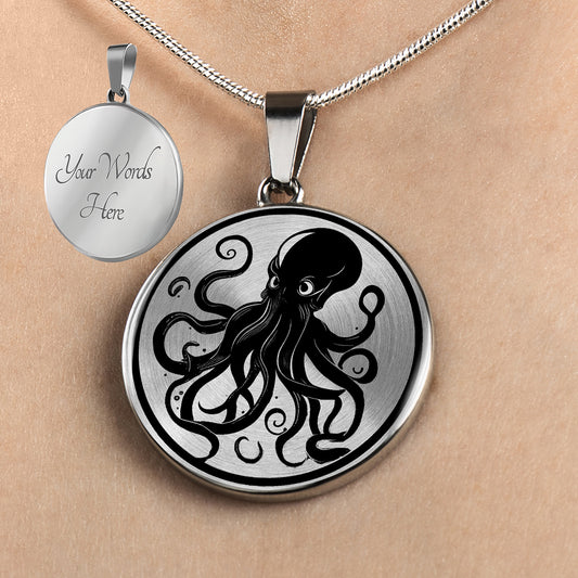 Personalized Octopus Necklace
