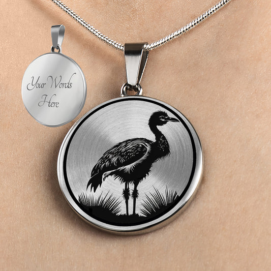 Personalized Ostrich Necklace