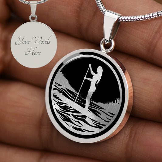 Personalized Women's Paddle Board Necklace