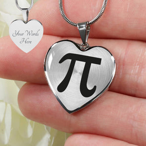 Personalized Pi Necklace, Math Jewelry, Math Teacher Necklace