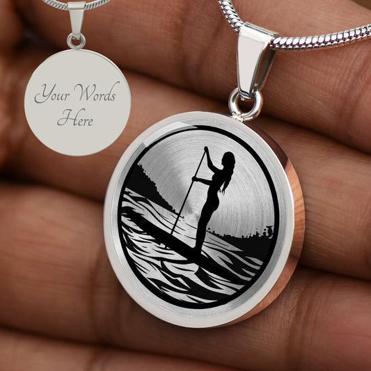 Personalized Women's Paddle Board Necklace
