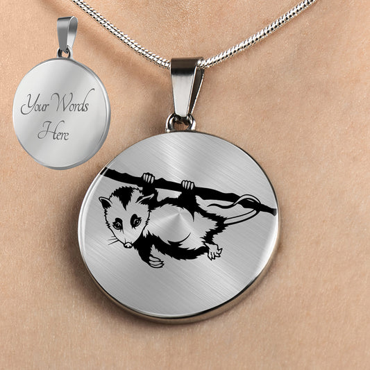 Personalized Oposum Necklace, Oposum Jewelry, Oposum Gift