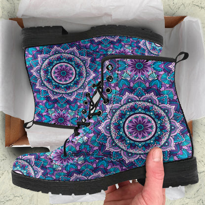 Purple Mandala Boots