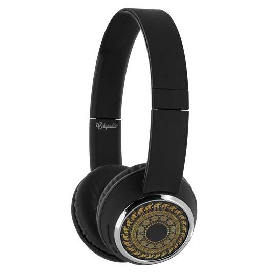 Golden Mandala Bluetooth Headphones | woodation.myshopify.com