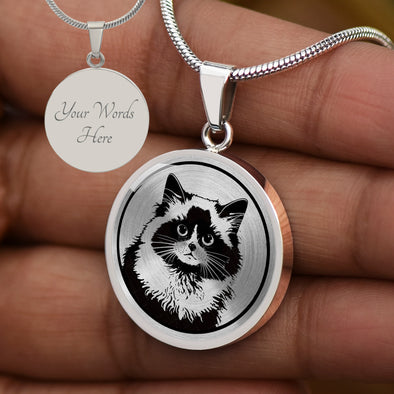 Personalized Ragdoll Cat Necklace