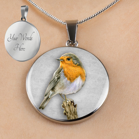 Personalized Robin Necklace State Necklaces