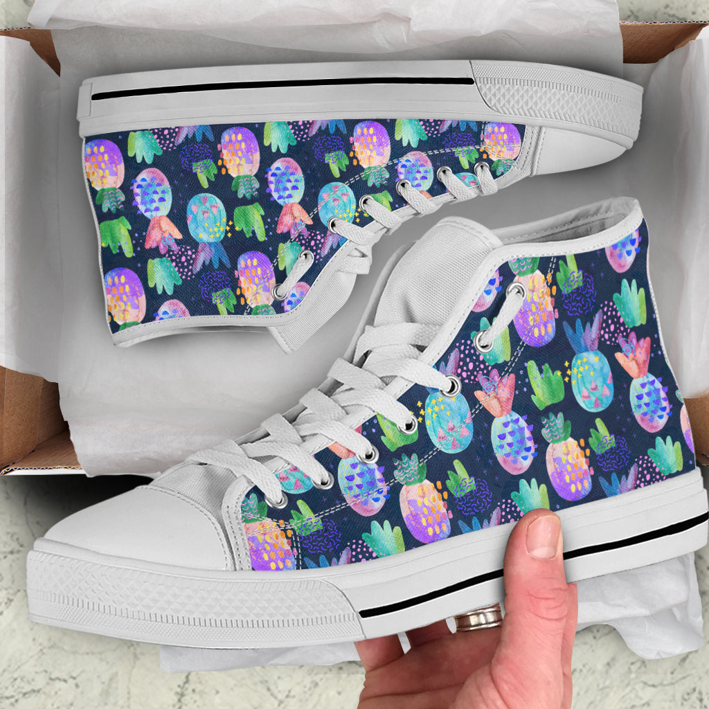 Pineapple Love Hgh-Top Shoes | woodation.myshopify.com